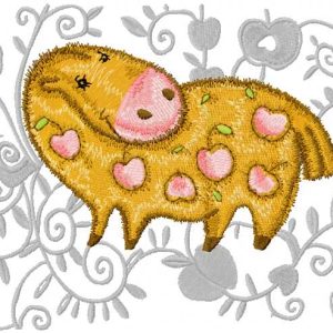 Apple Horse  embroidery design