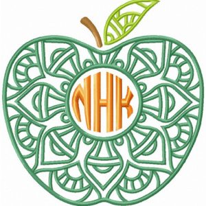 Apple NHK embroidery design