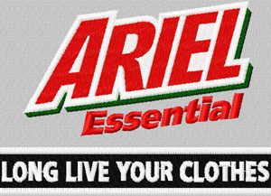 Ariel Essential logo embroidery design
