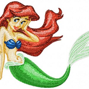 Ariel embroidery design