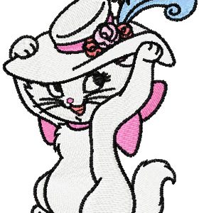 Aristocats Kitten Marie embroidery design