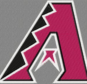 Arizona Diamondbacks logo embroidery design