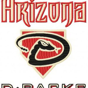 Arizona Diamonbacks alternative logo 2 embroidery design