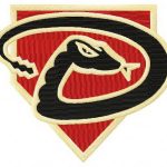 Arizona Diamondbacks cap insignia embroidery design