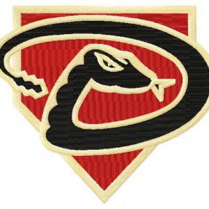 Arizona Diamondbacks cap insignia embroidery design