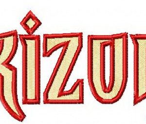 Arizona Diamondbacks wordmark logo embroidery design