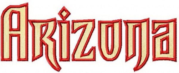 Arizona Diamondbacks wordmark logo embroidery design