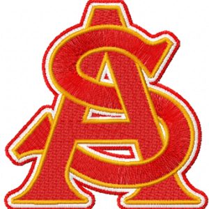 Arizona State University embroidery design
