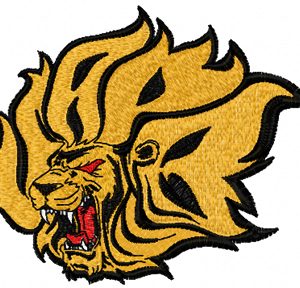 Arkansas-Pine Bluff Golden Lions Logo embroidery design