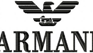 Armani Logo embroidery design