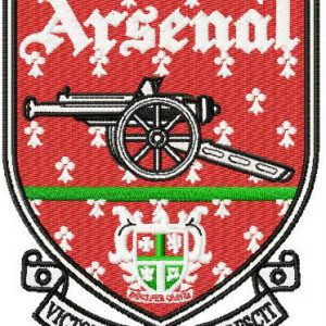 Arsenal logo embroidery design