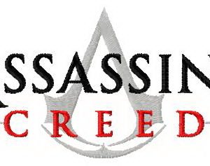 Assassin's creed logo embroidery design