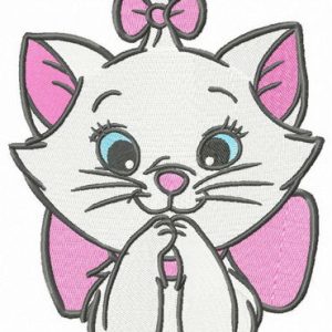 Astonished Marie embroidery design