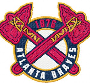 Atlanta Braves logo 2 embroidery design