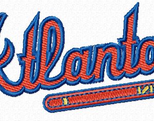 Atlanta Braves Primary logo embroidery design