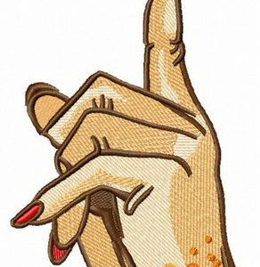 Attention please! embroidery design