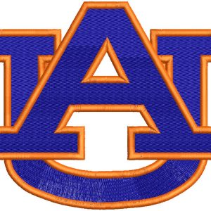 Auburn University Athletic Logo embroidery design