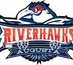 Augusta RiverHawks logo embroidery design