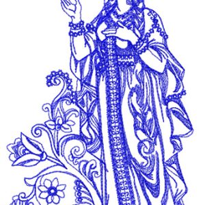 Aurora embroidery design
