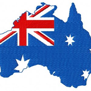 Australia Day 3 embroidery design