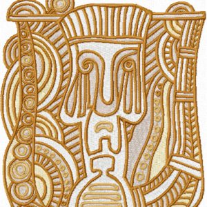 Totem embroidery design