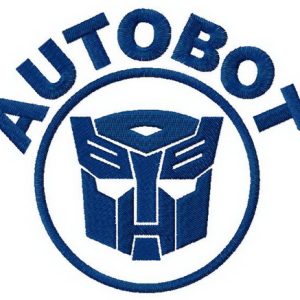 Autobot embroidery design