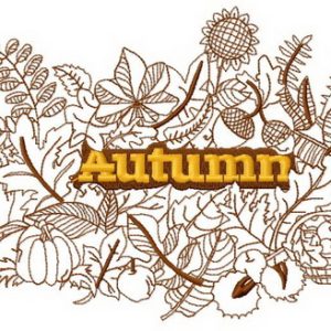 Autumn 4 embroidery design