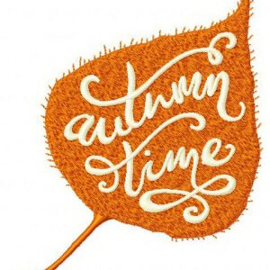 Autumn sale embroidery design