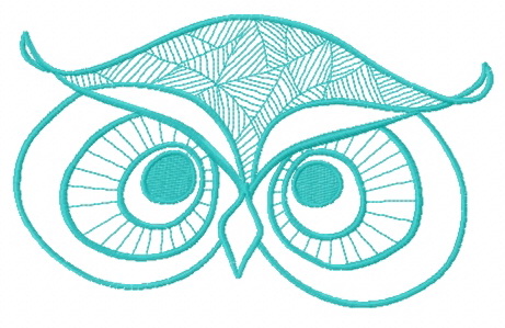 Autumn forest owl 3 embroidery design