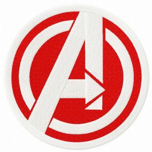 Avengers bright logo embroidery design
