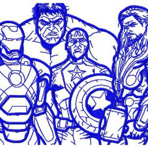 Avengers embroidery design