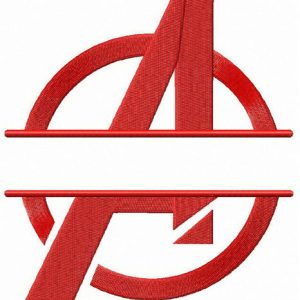 Avengers monogram embroidery design