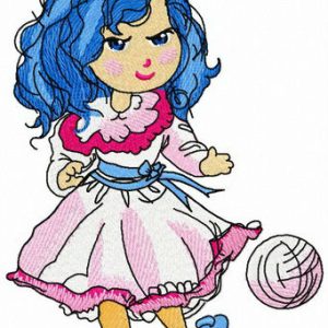 Awkward age embroidery design