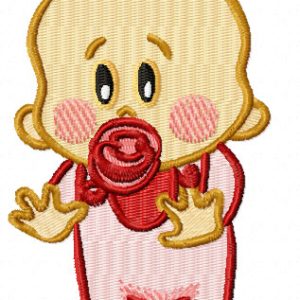 Baby began to walk embroidery design