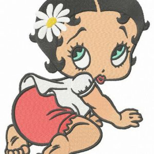 Baby Betty Boop embroidery design