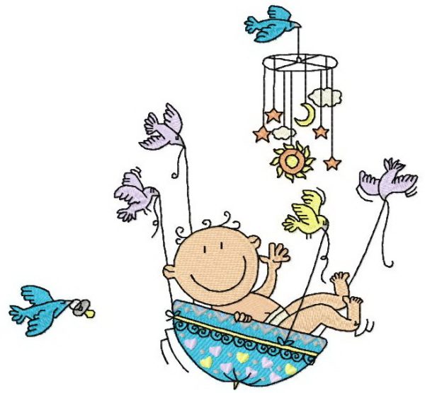 Baby boy 2 embroidery design