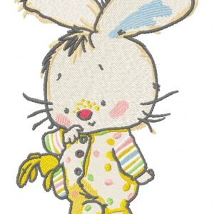 Baby bunny 4 embroidery design