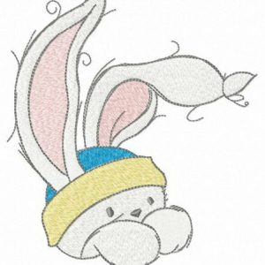 Baby bunny embroidery design
