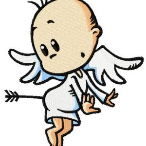 Baby cupid 4 embroidery design