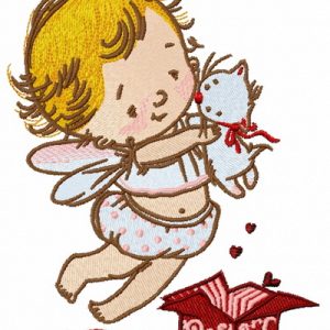 Baby cupid 5 embroidery design