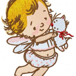Baby cupid 6 embroidery design