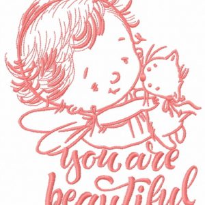 Baby cupid 9 embroidery design