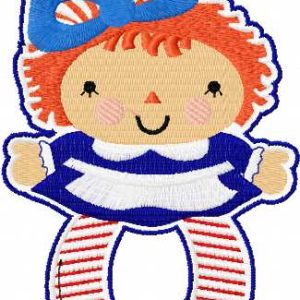 Baby doll embroidery design