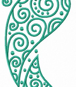 Baby footprint embroidery design