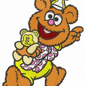 Baby Fozzie embroidery design