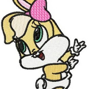 Baby Lola Bunny embroidery design