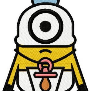 Baby Minion embroidery design