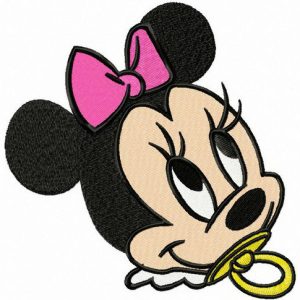 Baby Minnie embroidery design