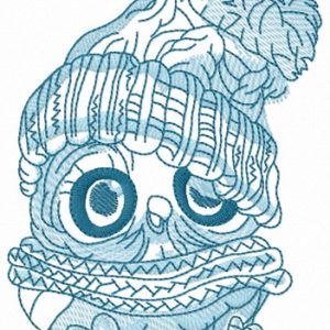 Baby owl 4 embroidery design