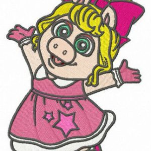Baby Piggy embroidery design